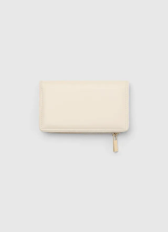 Calliope portefeuille moyen uni pression femme