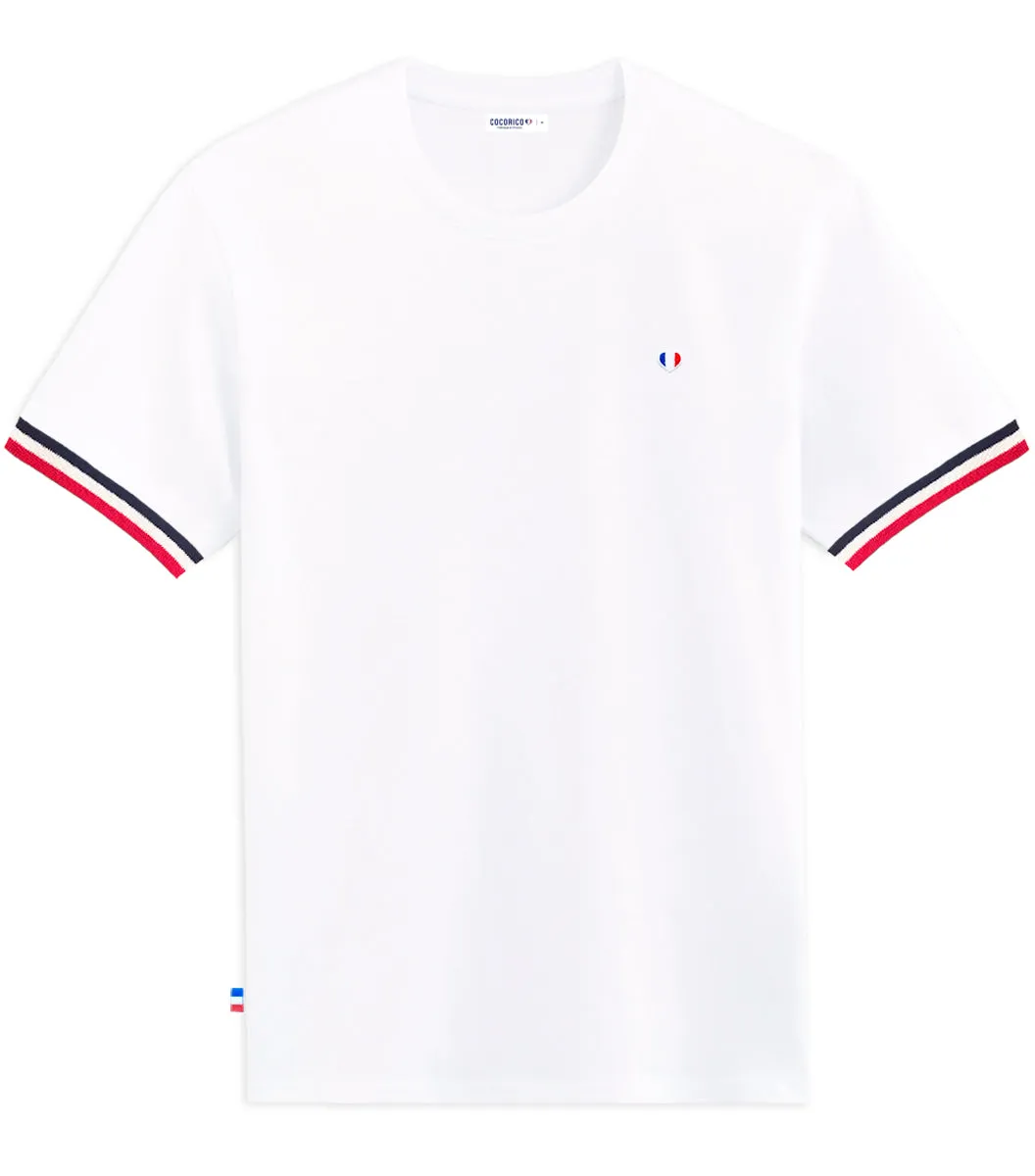 Cocorico Iconique Supporter T-shirt Femme Blanc coton