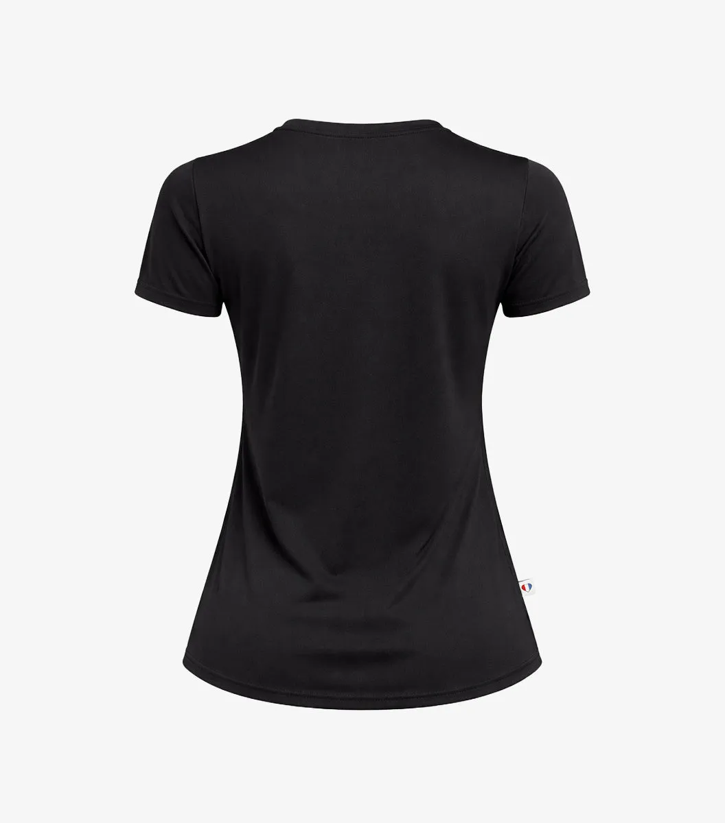 Cocorico Boost T-shirt Sport Femme Noir technique
