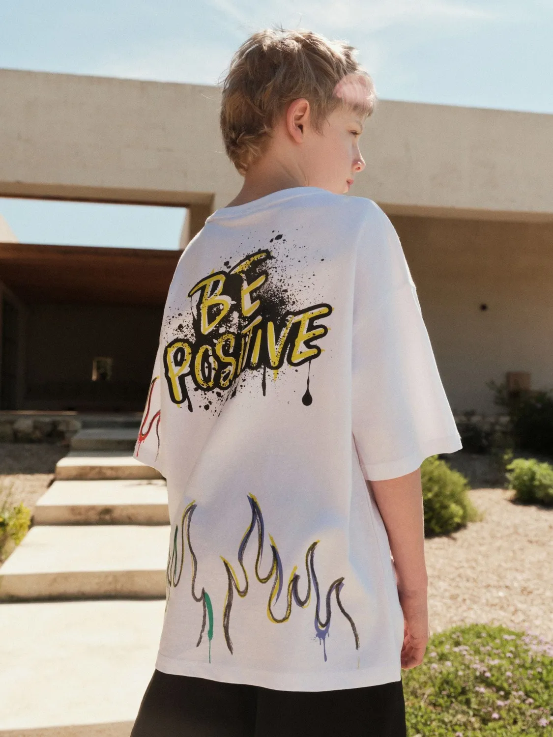 Calliope t-shirt oversize garçon graffiti