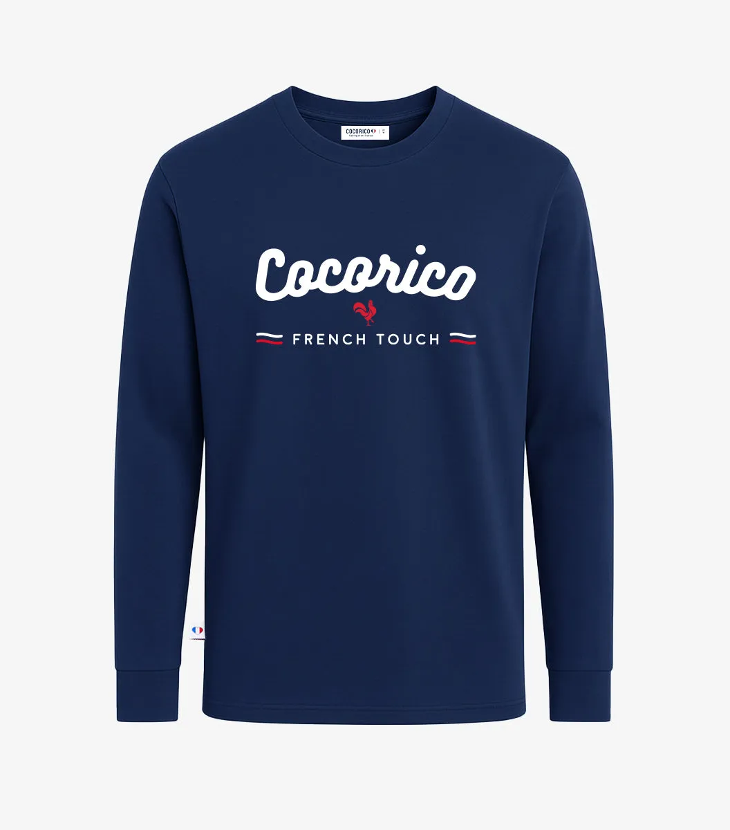 Cocorico French Touch Marine t-shirt homme manches longues