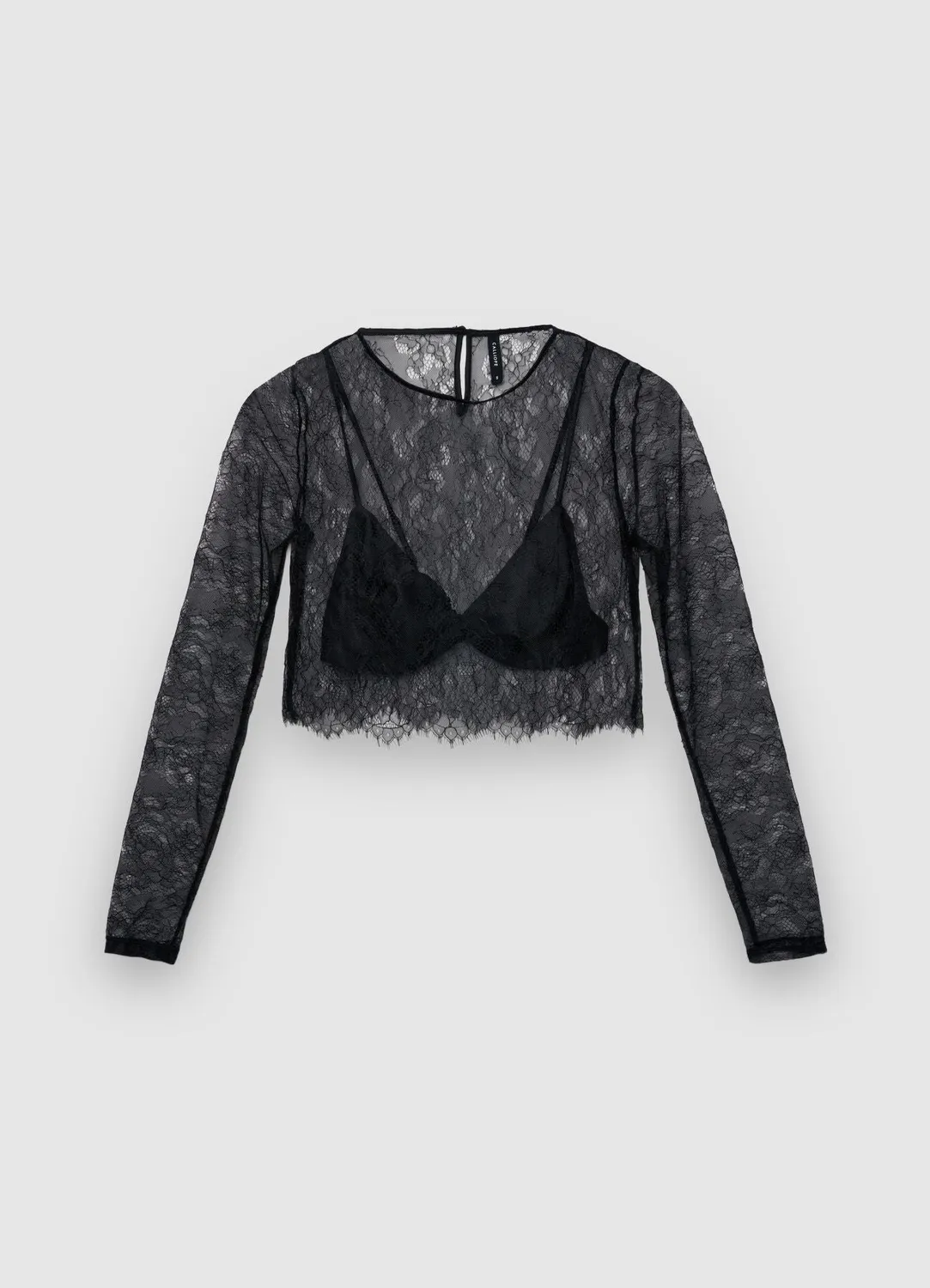 Calliope chemise crop dentelle femme bralette