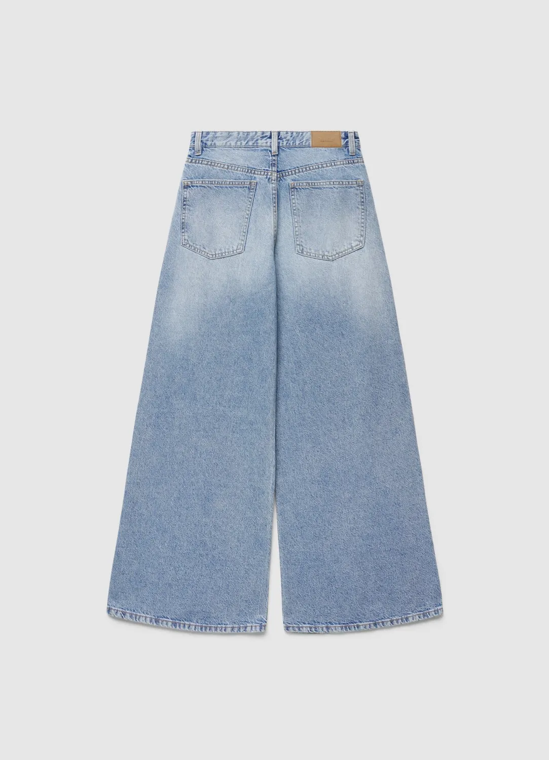 Calliope jean femme wide leg taille basse uni