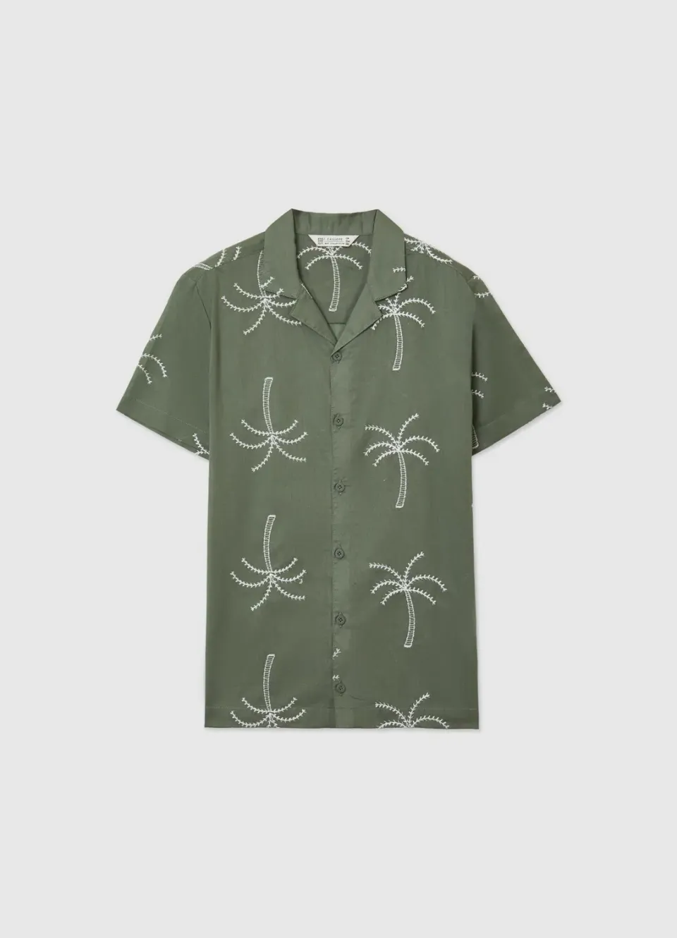 Calliope Chemise Palmiers Garcon Manches Courtes Ete