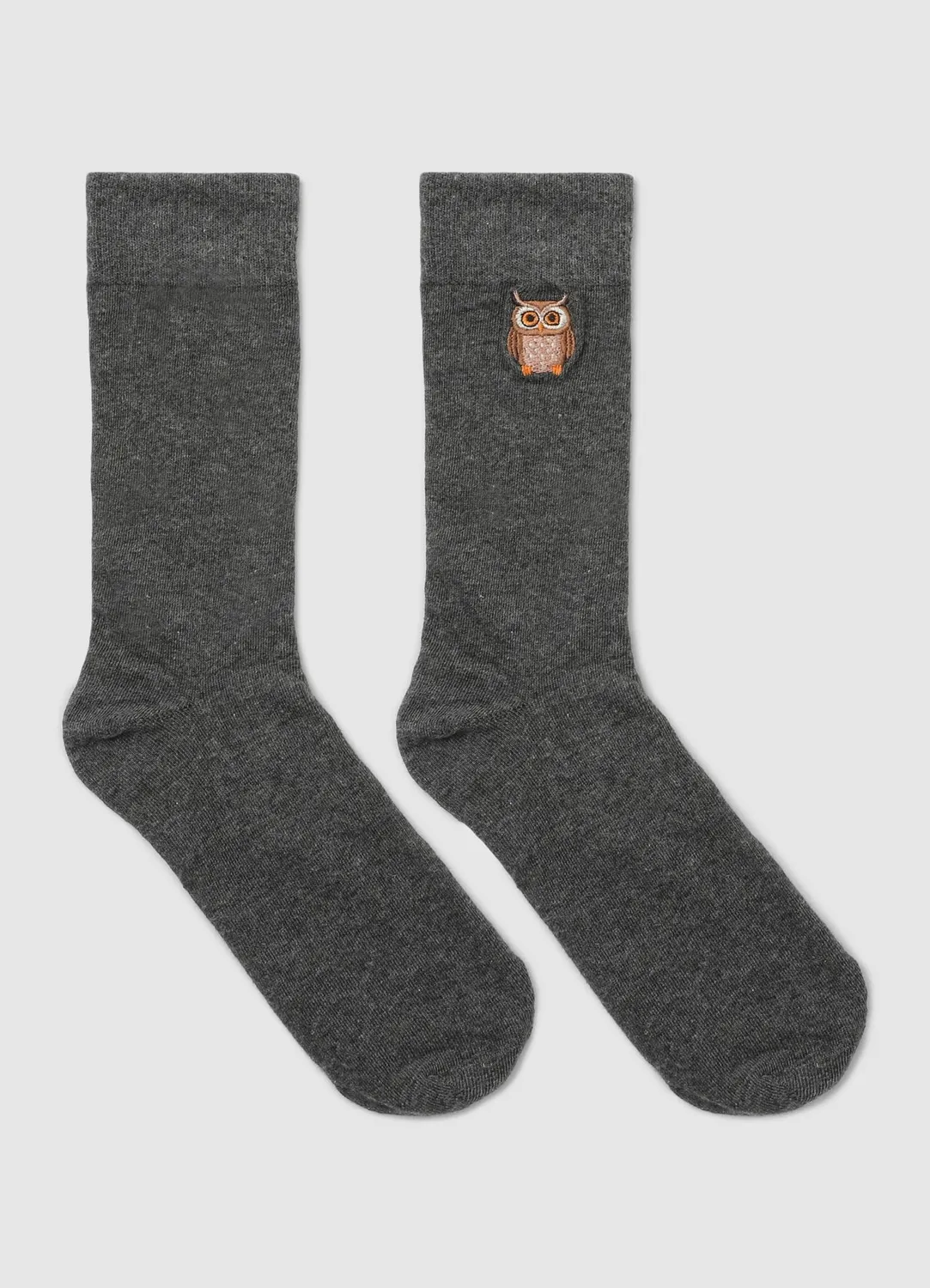 Calliope chaussettes courtes broderie hibou homme