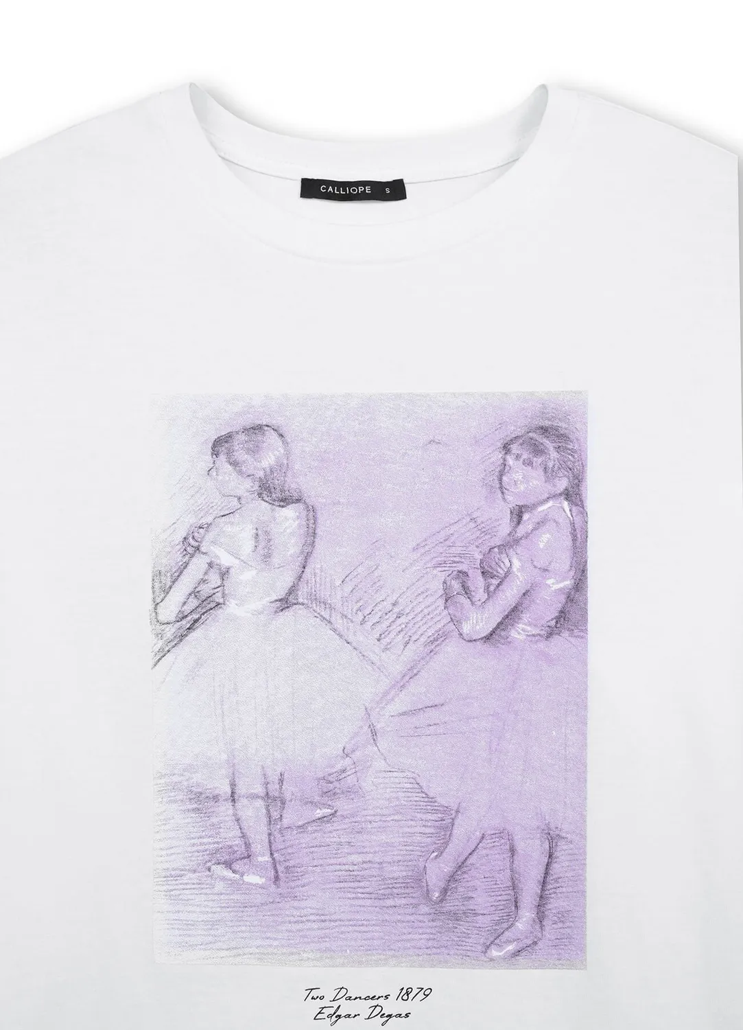 Calliope Art T-shirt femme coton col rond imprimé