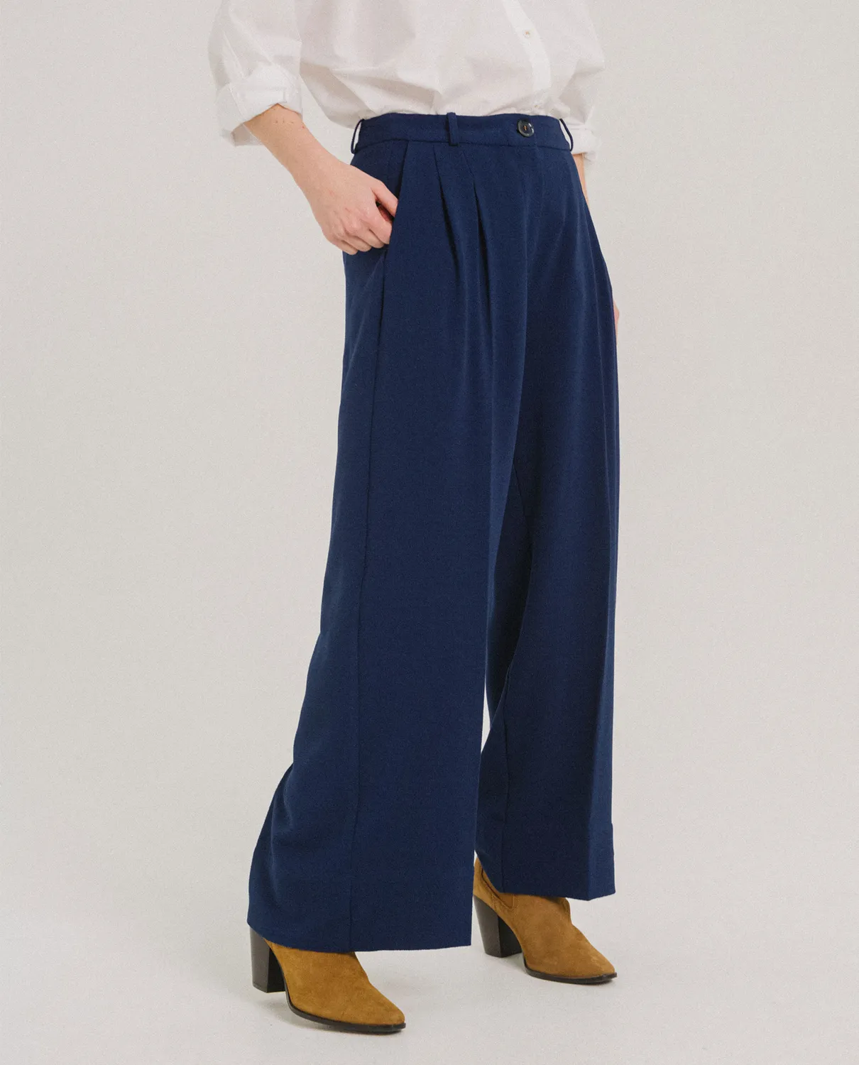 TINSELS UPTON ENCRE pantalon large fluide
