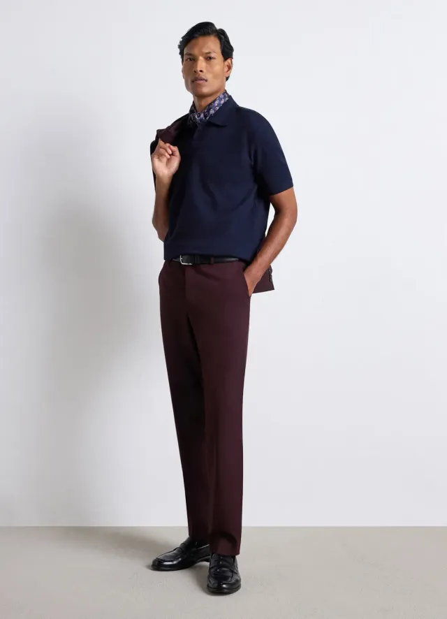 Calliope polo uni 2 boutons homme manches courtes