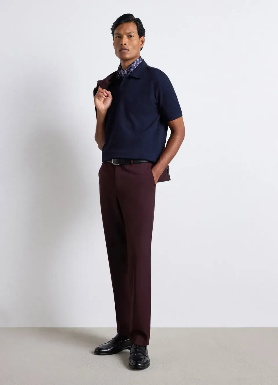 Calliope polo uni 2 boutons homme manches courtes