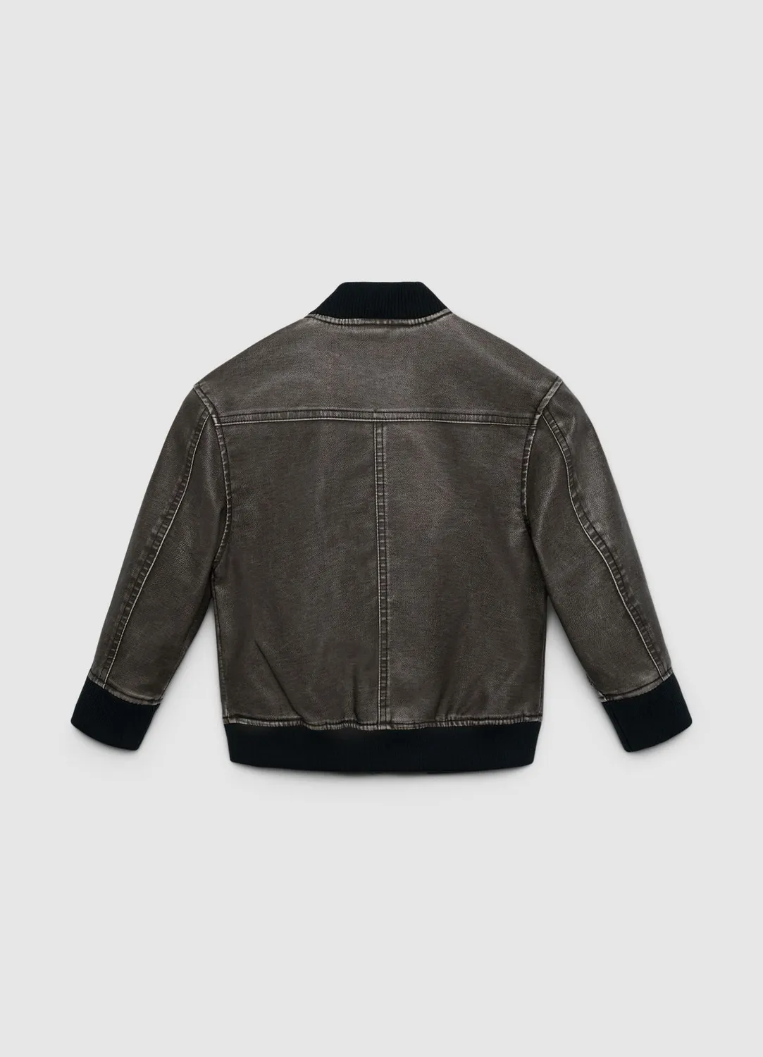 Calliope Biker Similpelle Blouson Garçon à Zip