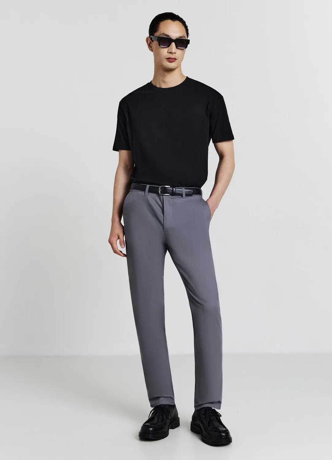 Calliope t-shirt homme uni col rond coton