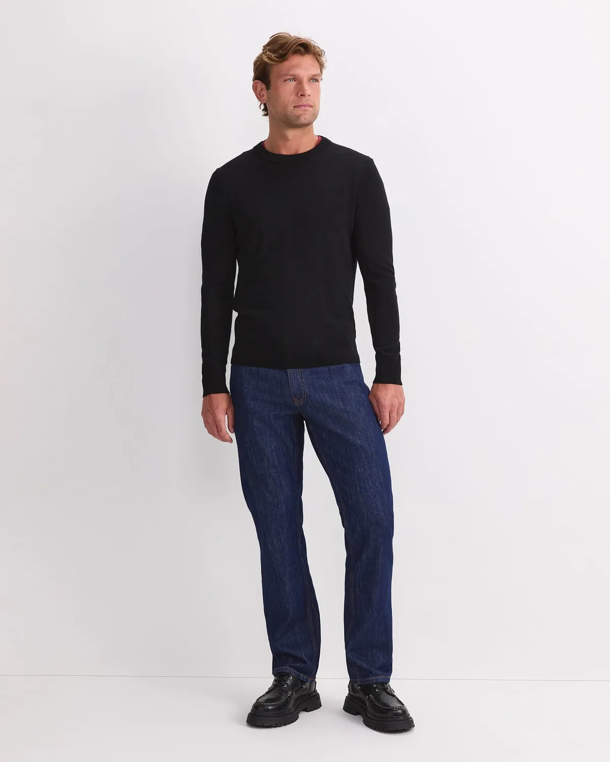 Sportscraft Merino 208110 pull col rond homme laine