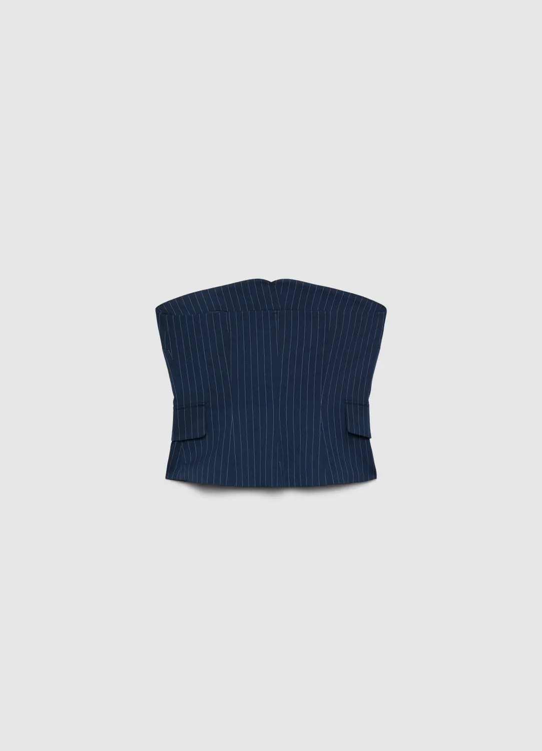 Calliope Atelier gilet bandeau femme rayé à boutons