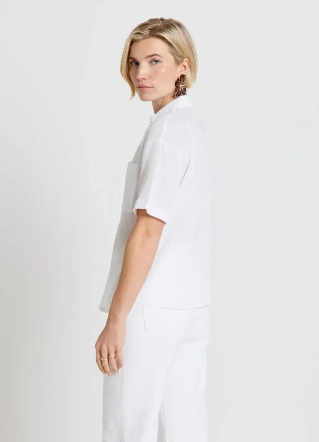 Calliope chemise femme effet froissé à poche