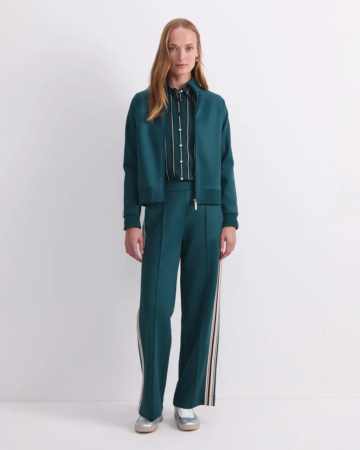 Sportscraft Lina Track veste zip rayures manches