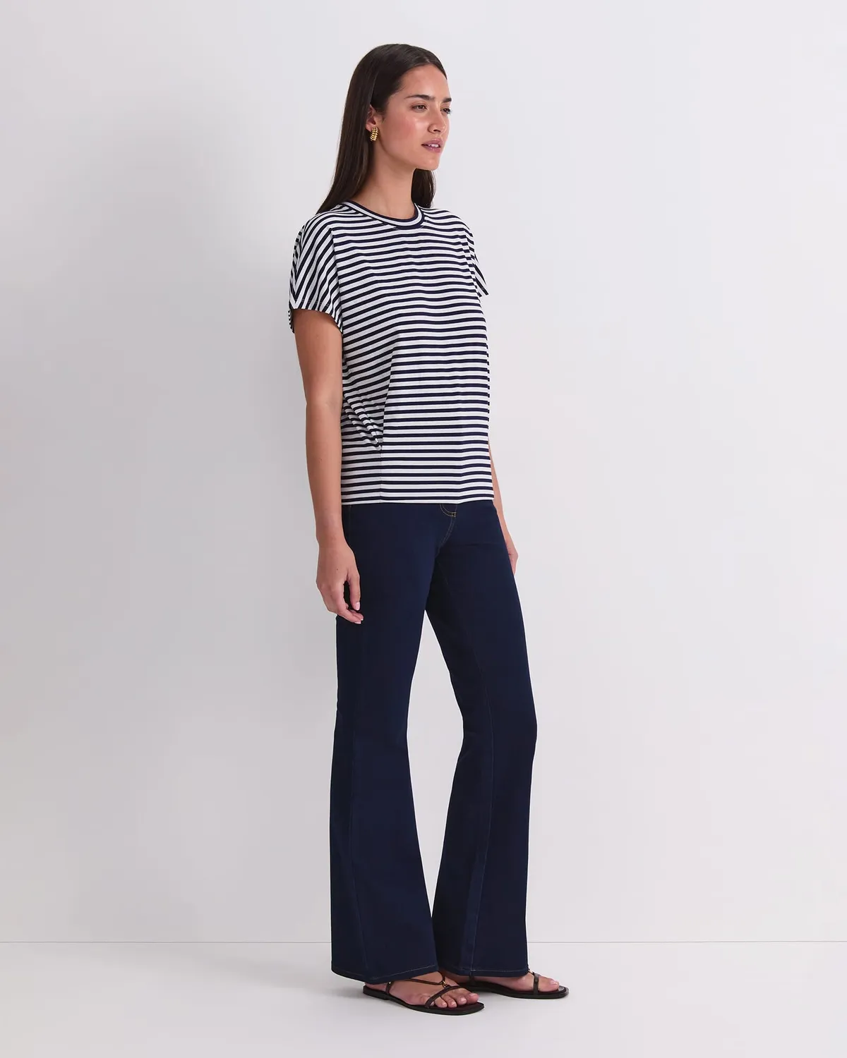 Sportscraft Chloe Lurex tee-shirt femme rayé