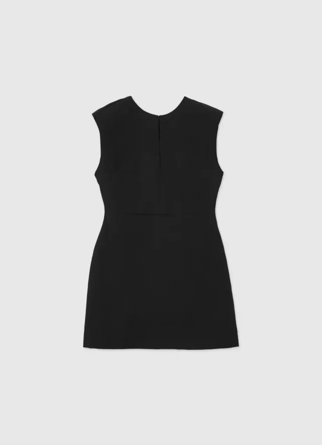 Calliope Atelier robe courte sans manches femme coupe droite