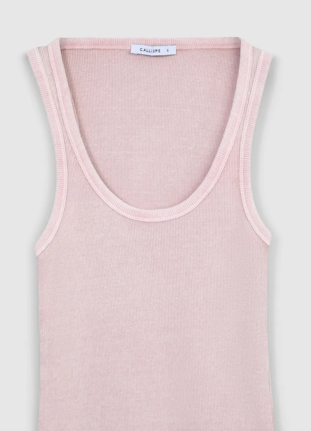 Calliope top côtelé femme col large coton