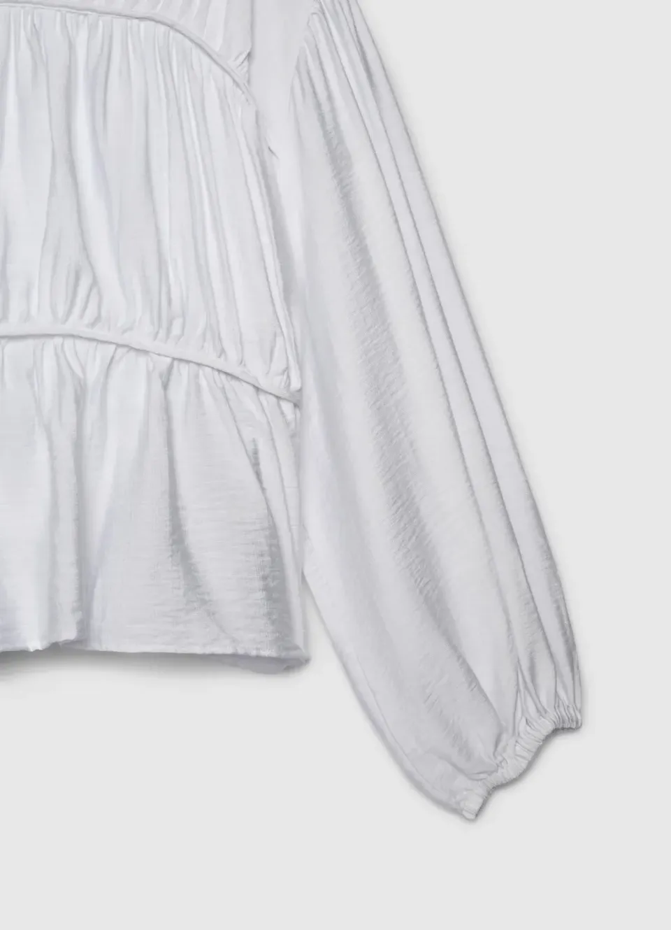 Calliope blouse femme manches bouffantes unie