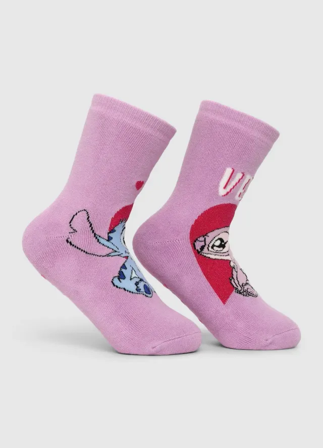 Calliope socquettes Stitch Disney enfant ant Ugly cœurs