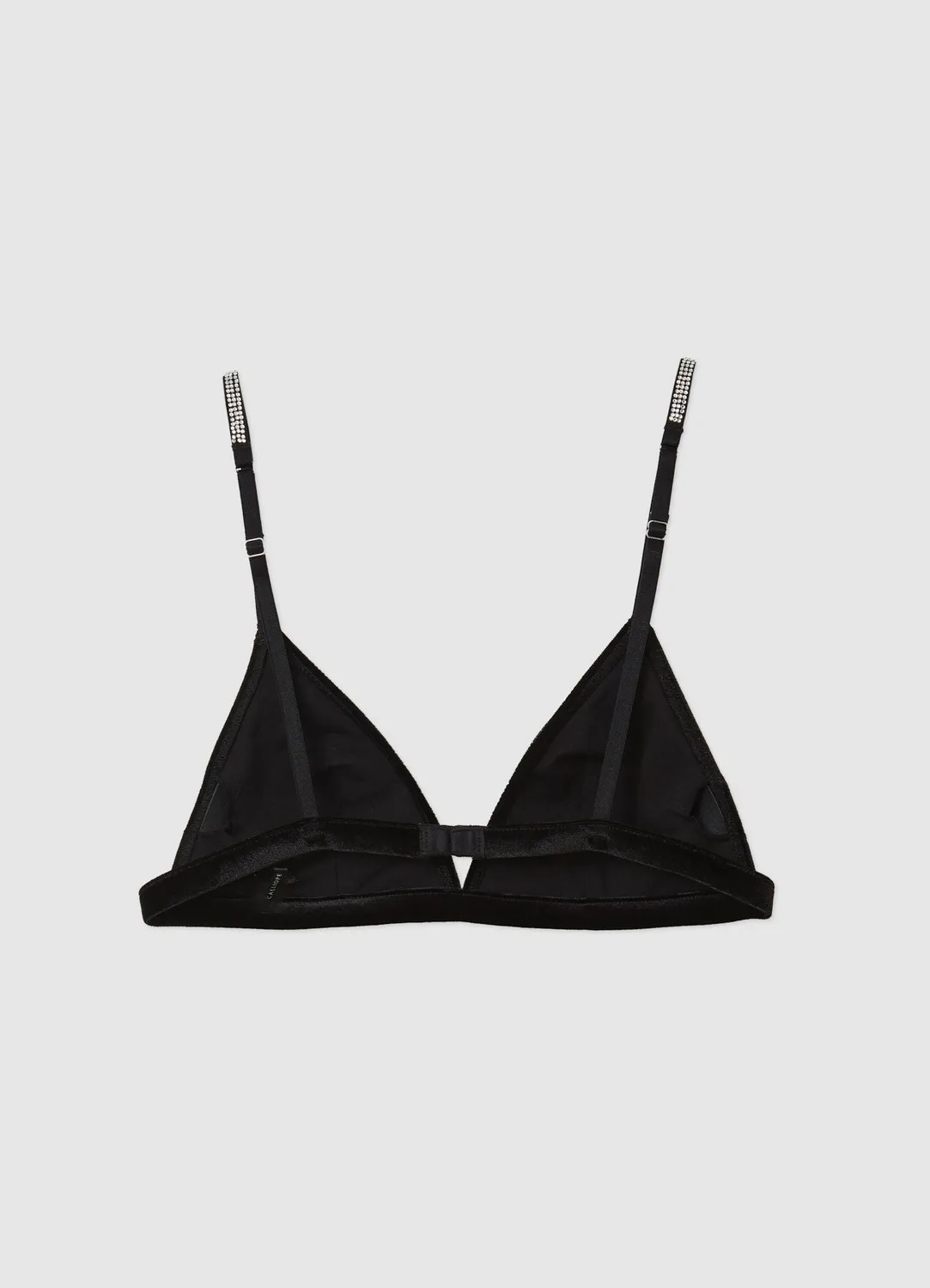 Calliope triangle chenille soutien-gorge strass