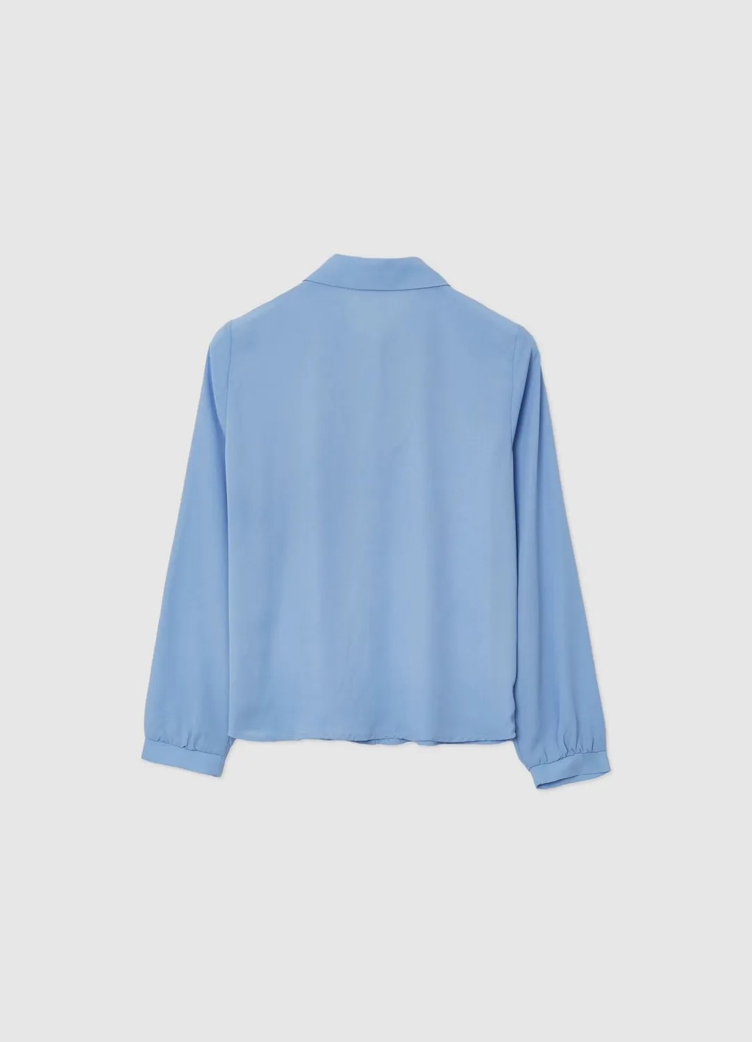Calliope chemise volant plissé femme manches longues