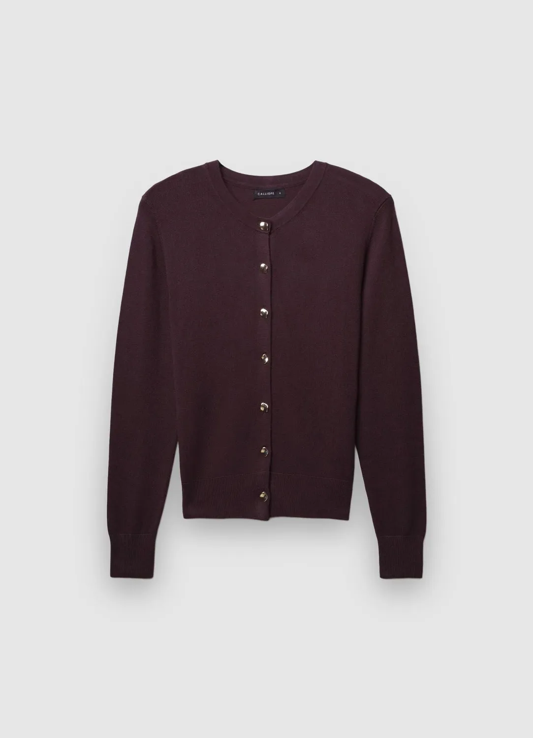 Calliope Boutons Dorés cardigan femme col rond