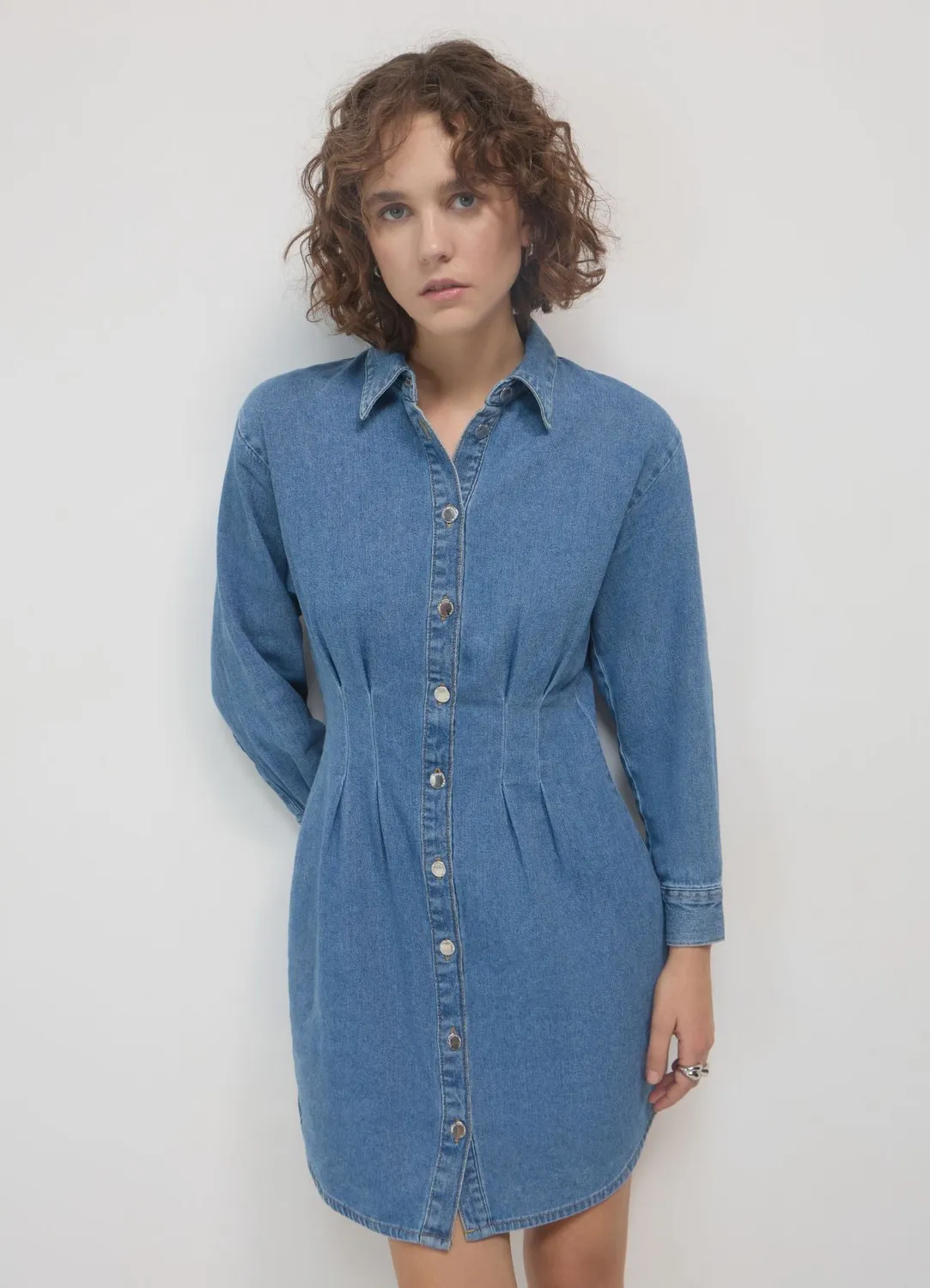 Calliope robe en jean pinces femme chemisier
