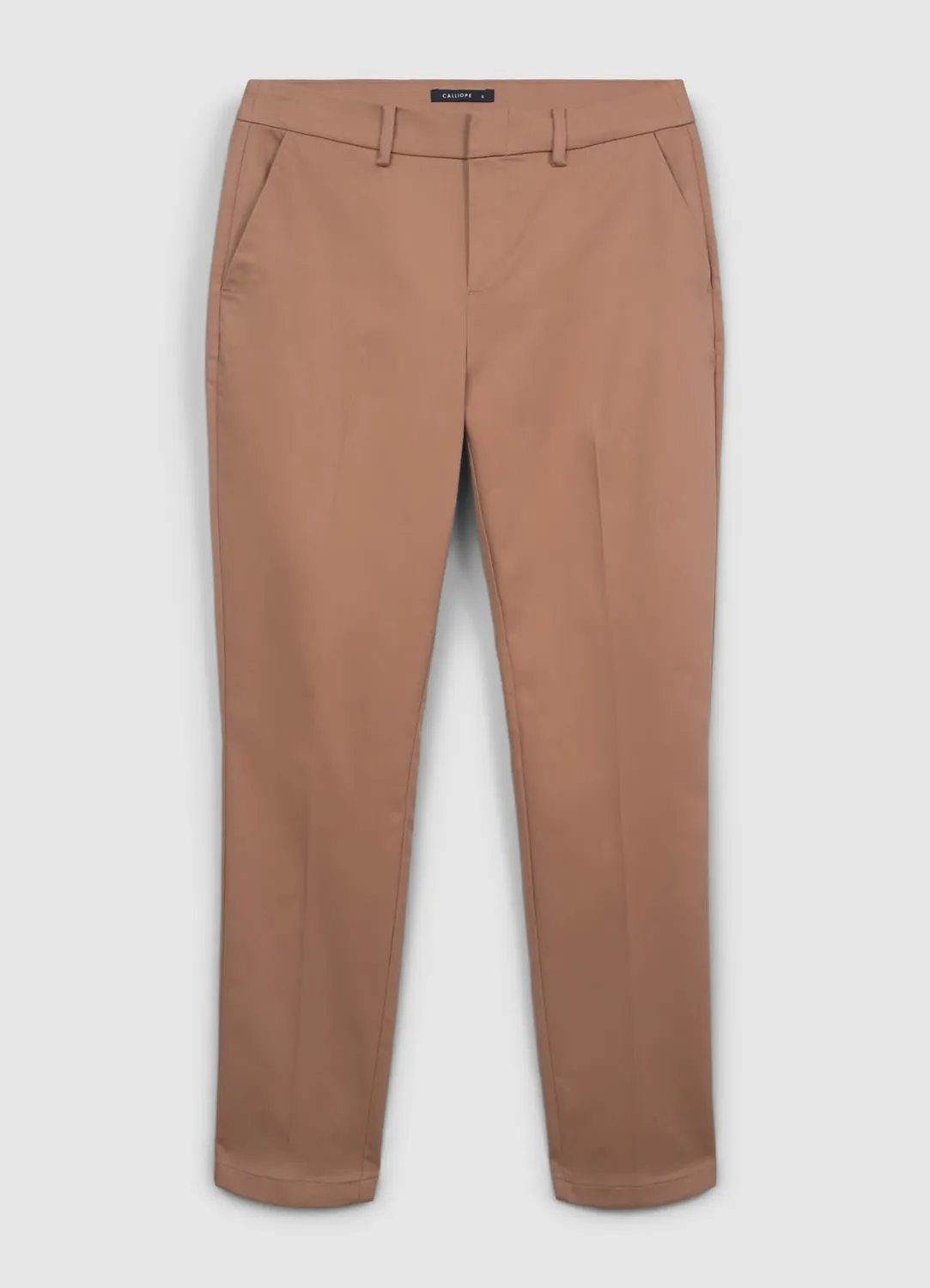 Calliope pantalon raso pantalon femme taille regular