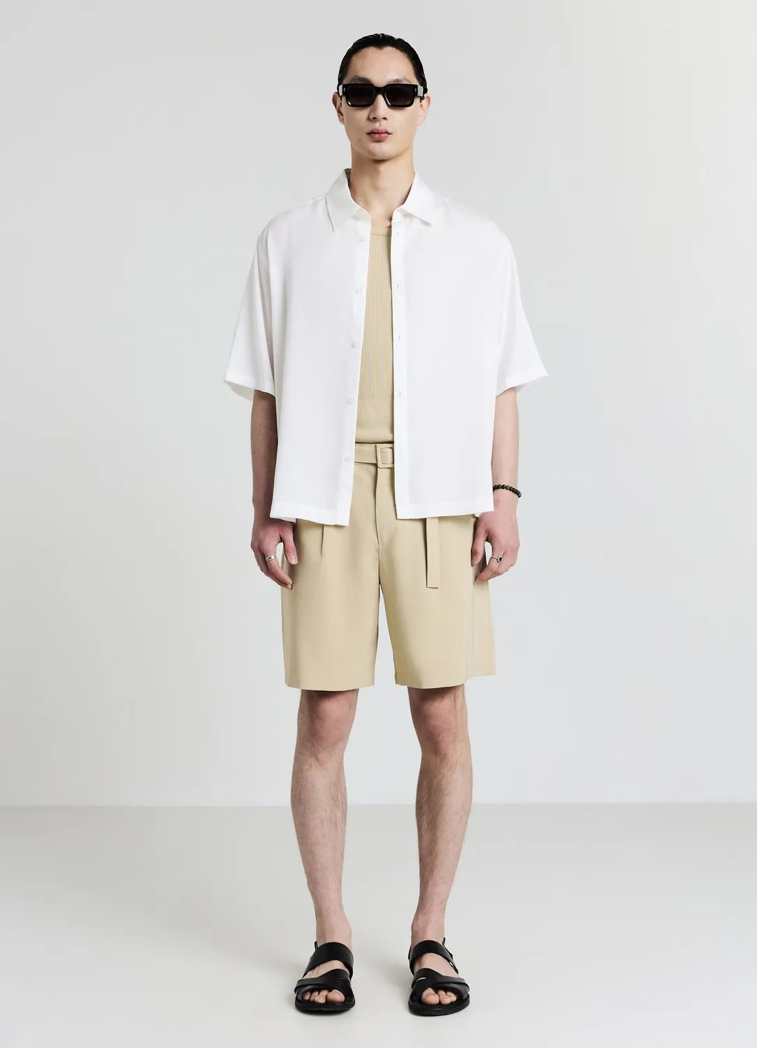 Calliope Chemise unie homme manches courtes regular