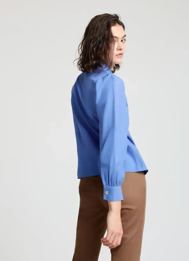 Calliope chemise femme boutons dorés classique
