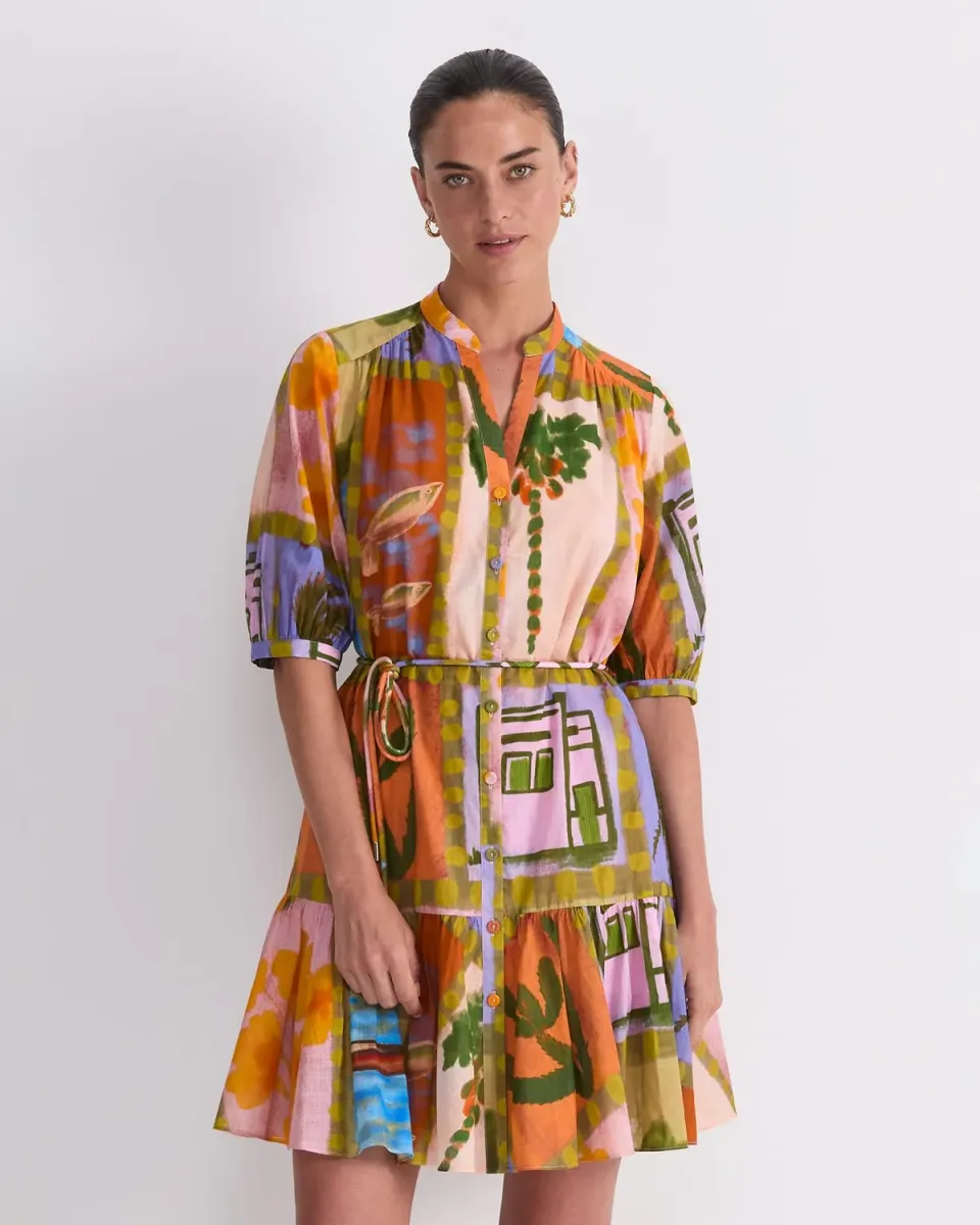 Sportscraft Kai mini robe coton femme imprimée