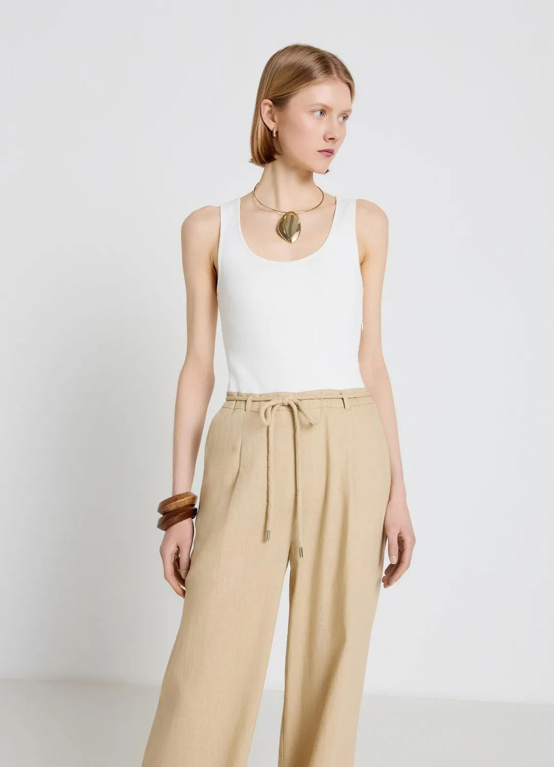 Calliope combinaison sans manches femme jambe large