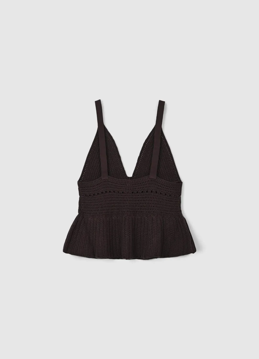 Calliope top peplum femme coton uni regular