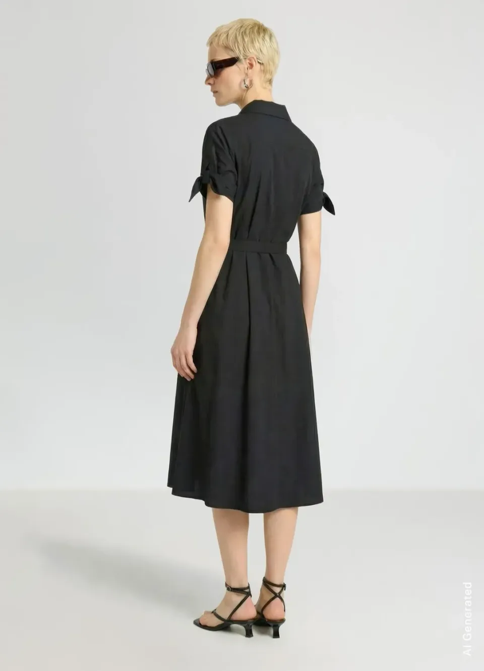 Calliope Atelier robe chemisier femme ceinturée