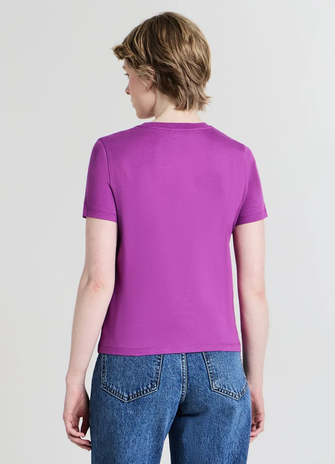 Calliope t-shirt nœuds strass femme coton col rond