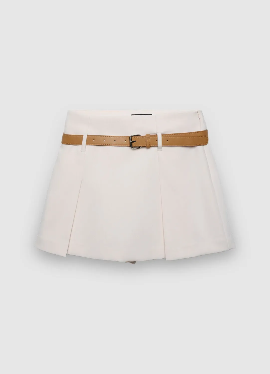 Calliope jupe-short ceinturée femme mini unie