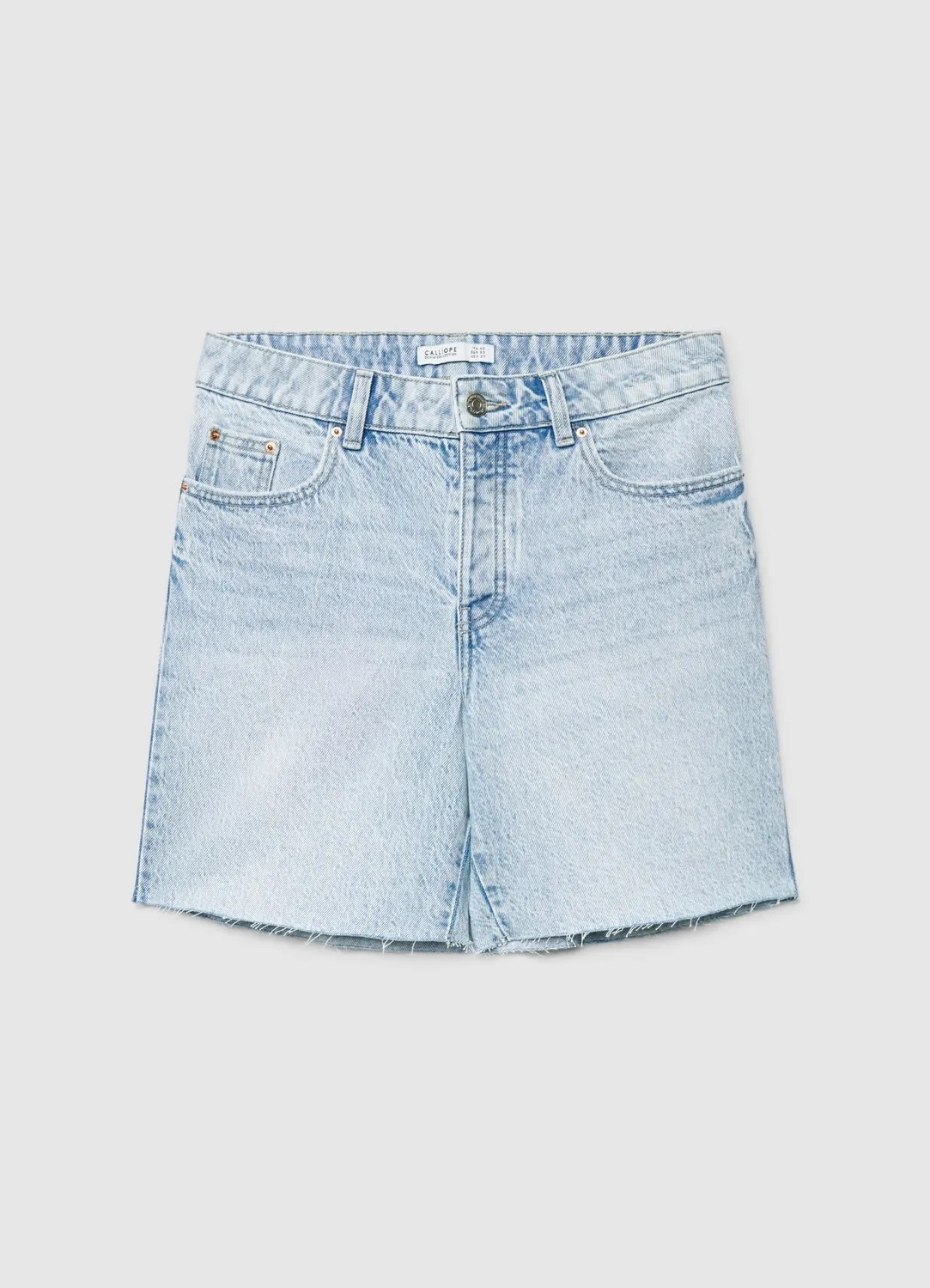 Calliope Bermuda jean femme brut cinq poches