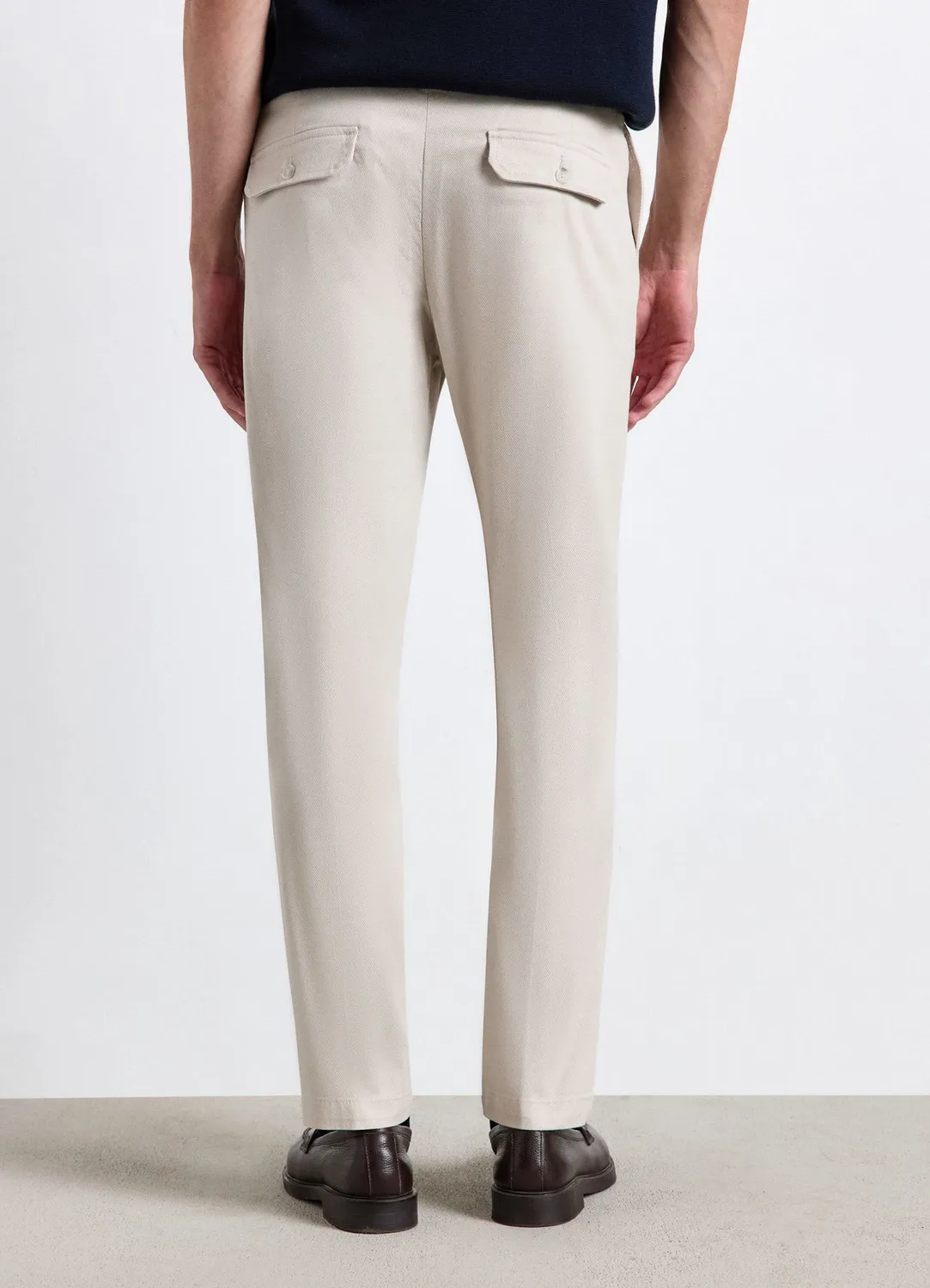 Calliope pantalon chino homme coupe droite taille elastique