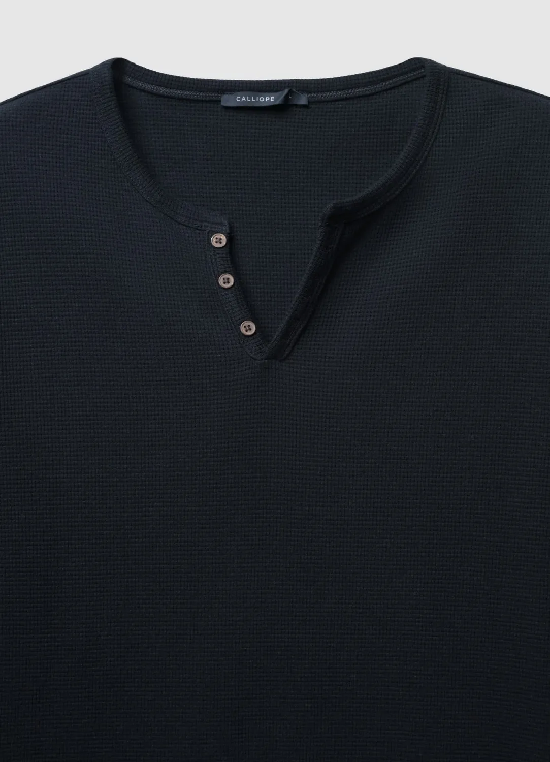 Calliope t-shirt henley homme manches longues