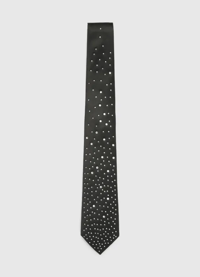 Calliope cravate femme strass uni taille unique
