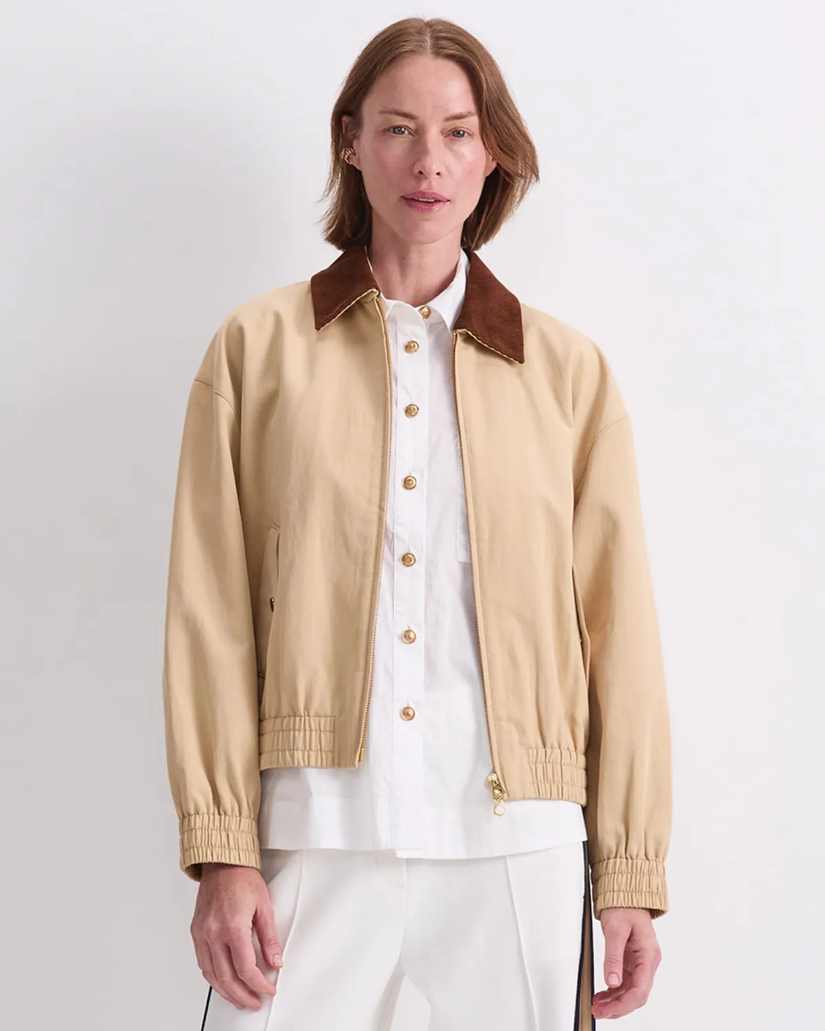Sportscraft Tate Bomber veste femme coton lin