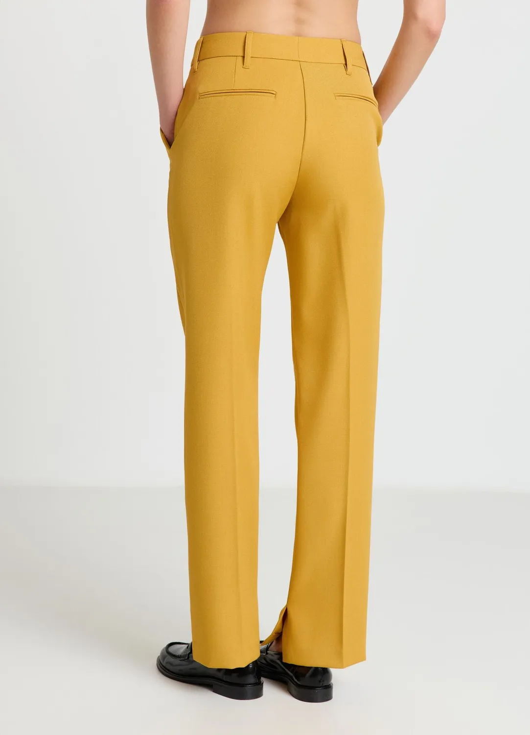 Calliope Pantalon droit fentes femme uni