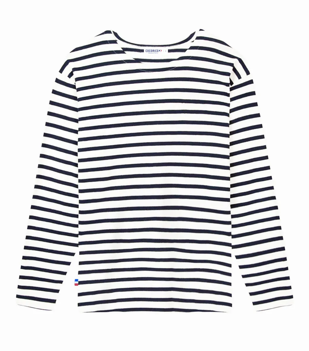 Cocorico Intemporel marinière femme manches longues coton
