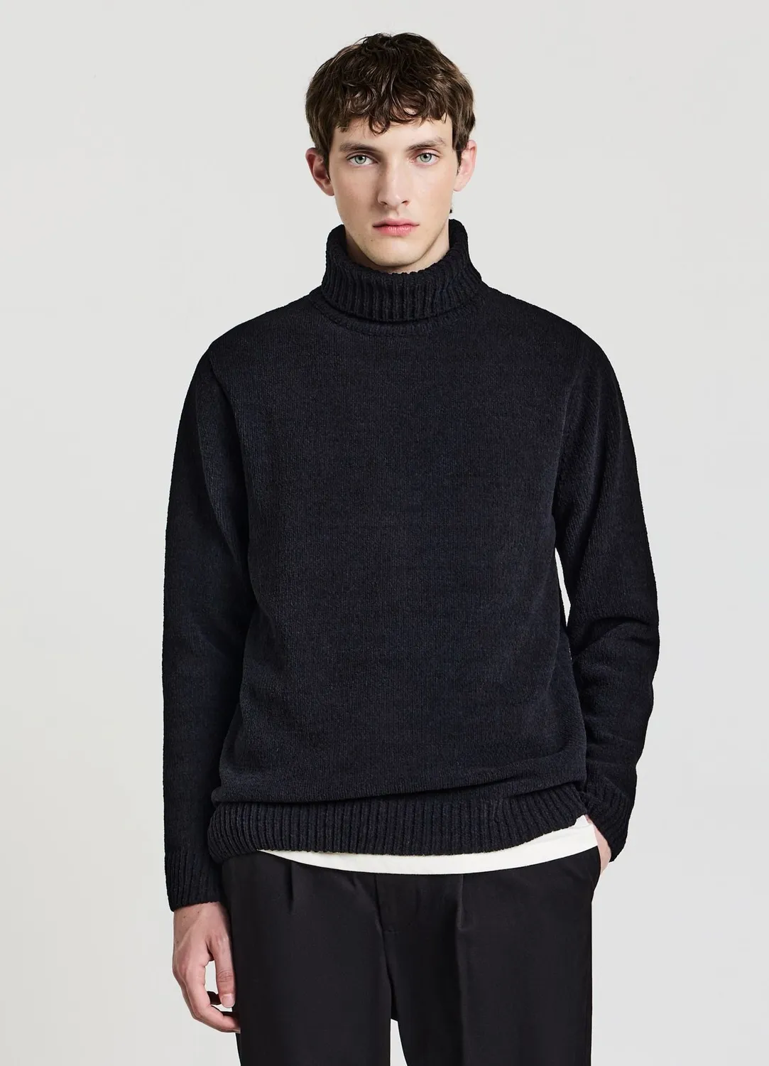 Calliope pull col roulé homme uni