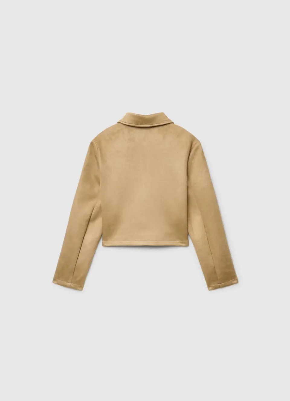 Calliope Veste fille effet suède boutons unie