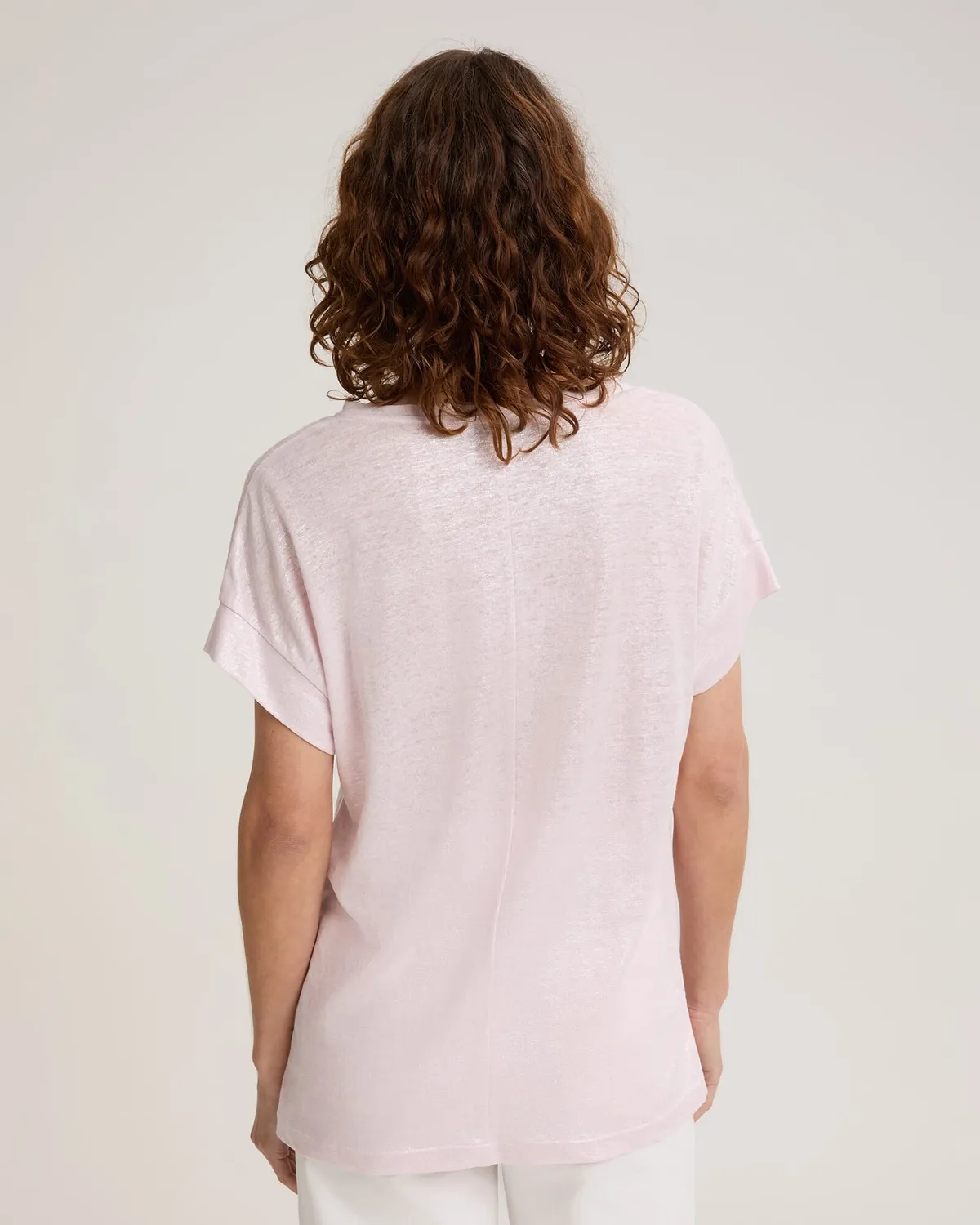 Sportscraft Tonia tee lin argenté foil