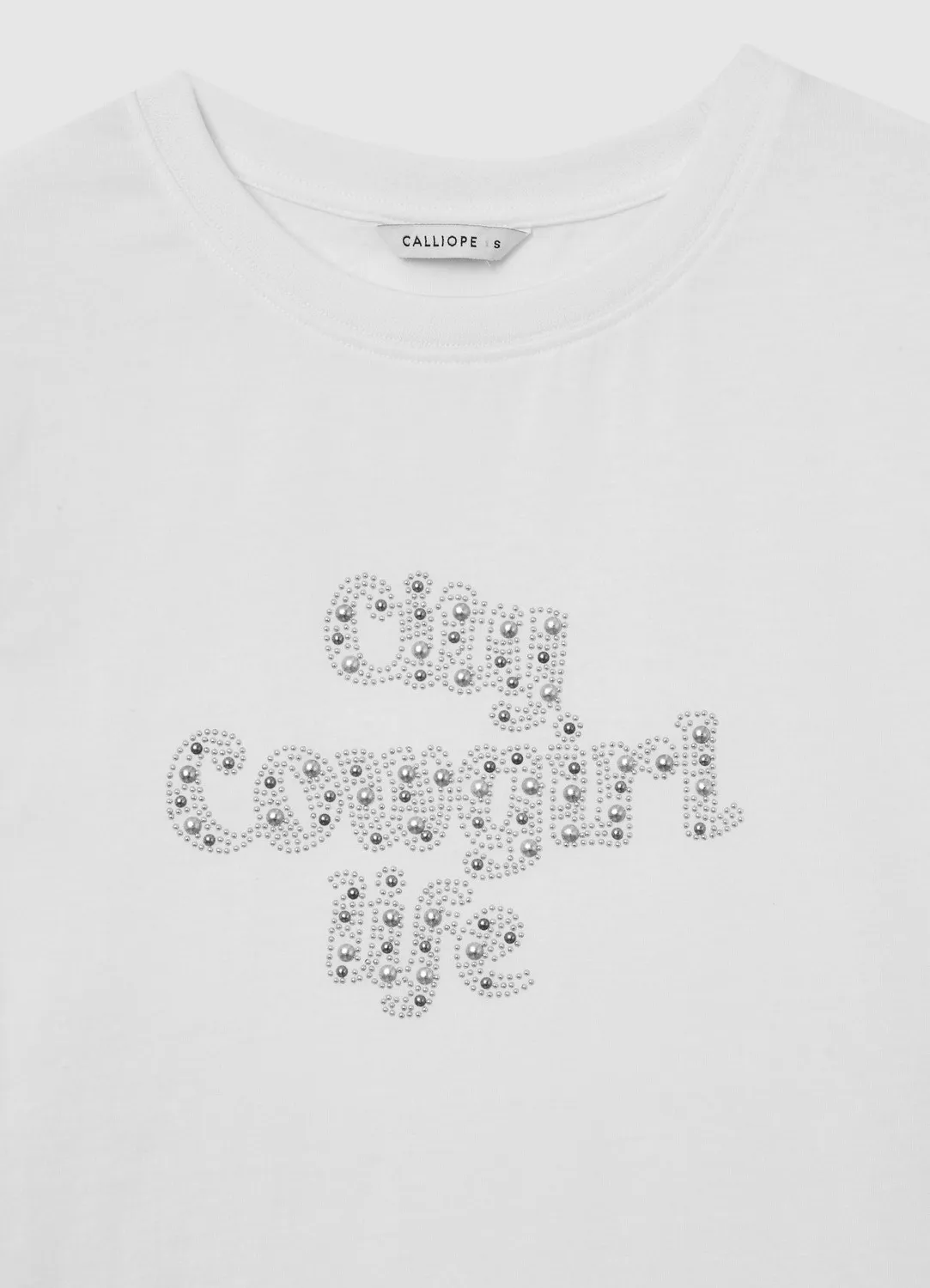 Calliope T-shirt scritta strass femme coton