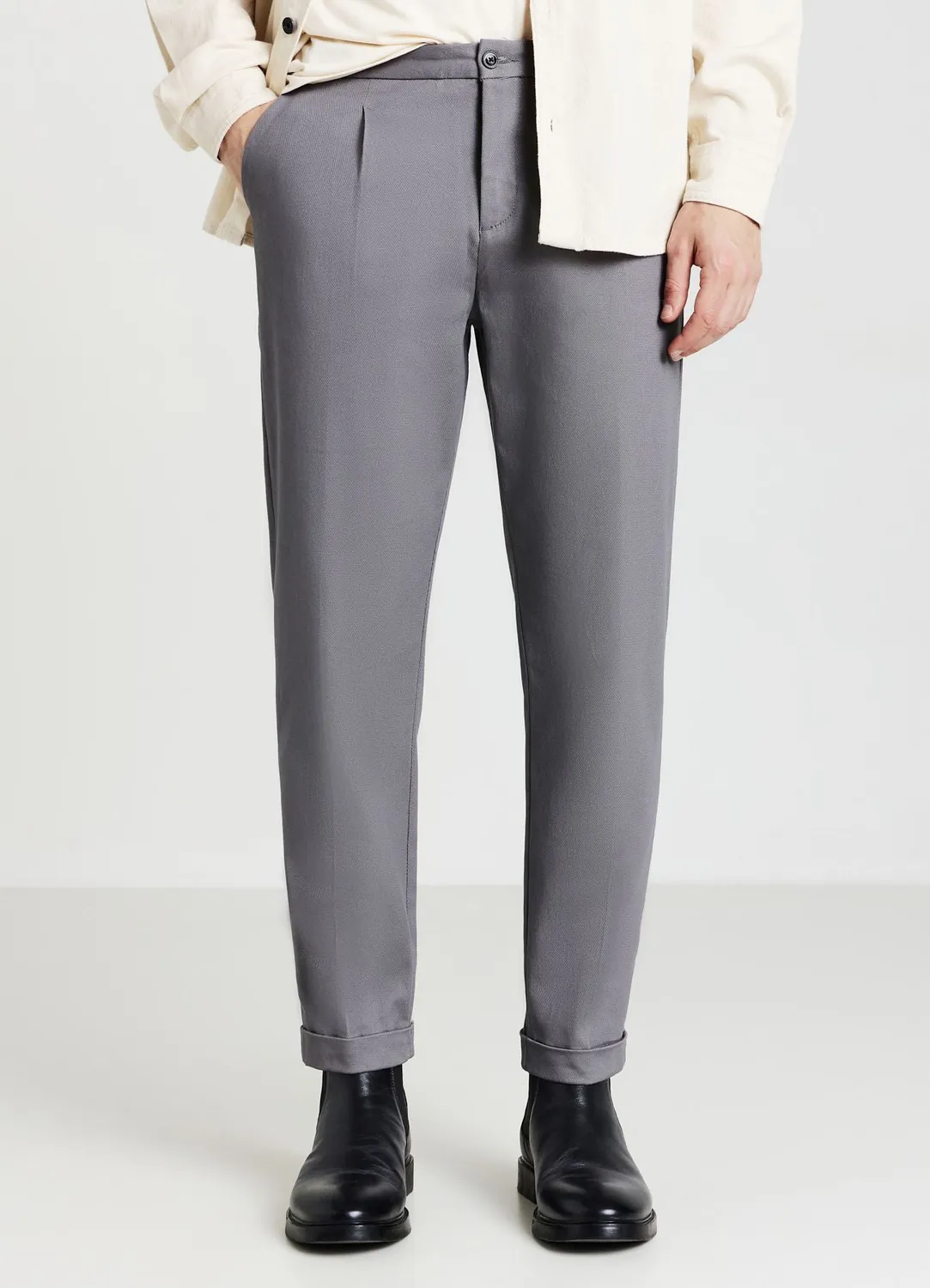Calliope chino homme boutons taille réglable coupe droite