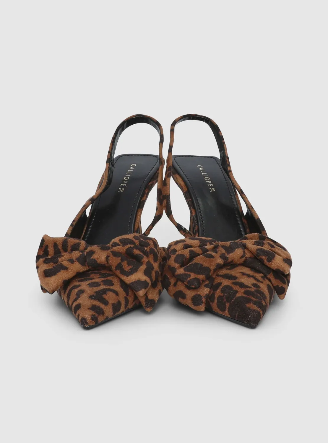 Calliope Slingback Nœud escarpins femme animalier 8 cm